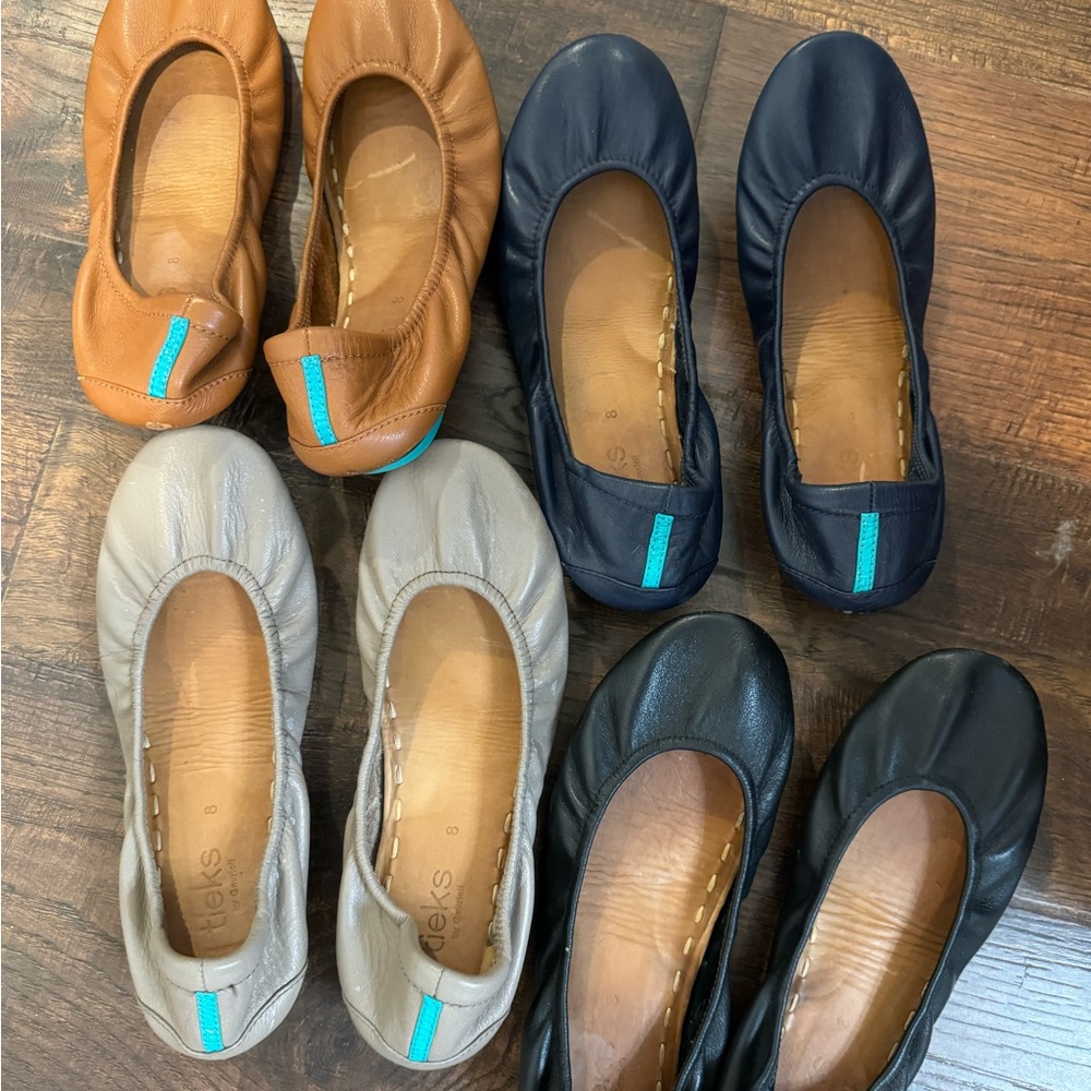 Tieks size 8 - 4 pairs